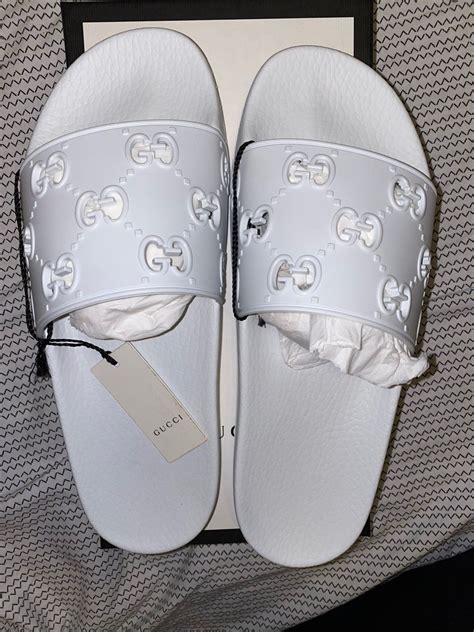 gucci yeezys white|gucci slides for cheap.